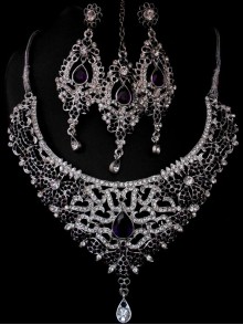 Rhodium Necklace Set